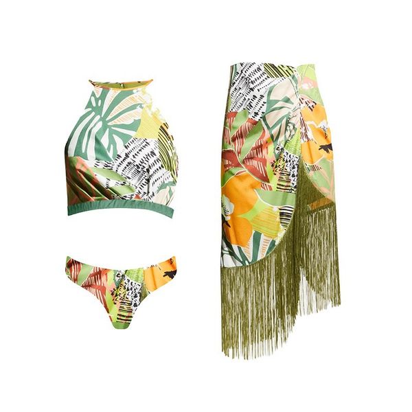 2023 vintage printed two piece swimwear conservative swimwear women's large polyester printed beach skirt set, White;black
2023 vintage printed two piece swimwear conservative swimwear women's large polyester printed beach skirt set, White;black