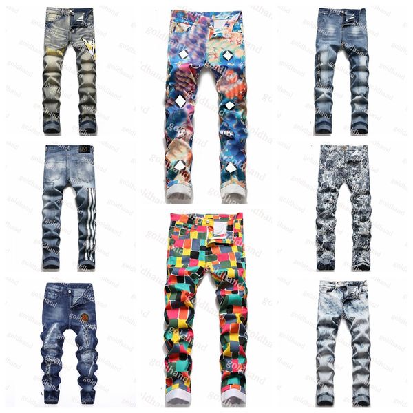 new mens rips jeans designer classic luxury mens jeans fashion hiphip tide letter printed pants jeans slim motorcycle pants, Blue
new mens rips jeans designer classic luxury mens jeans fashion hiphip tide letter printed pants jeans slim motorcycle pants, Blue