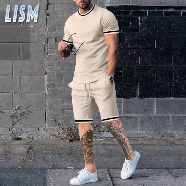 men's tracksuits lism summer men's tracksuit casual t-shirt shorts two pieces set men sportswear solid color short sleeve mens set, Gray
men's tracksuits lism summer men's tracksuit casual t-shirt shorts two pieces set men sportswear solid color short sleeve mens set, Gray