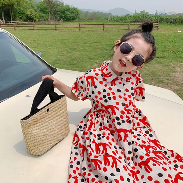 girl s dresses summer girls individual cartoon single breasted polka dot children clothes princess vestidos lapel shirt fashion 230508, Red;yellow
girl s dresses summer girls individual cartoon single breasted polka dot children clothes princess vestidos lapel shirt fashion 230508, Red;yellow