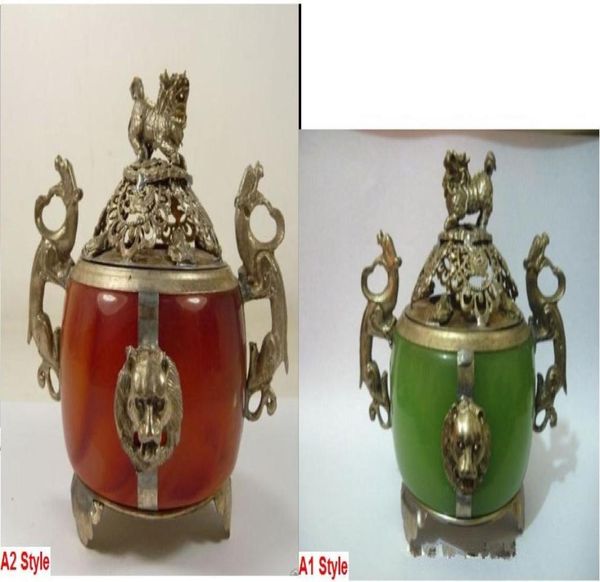 2 style chinese old tibet silver armored lion dragon incense burner jewelry gift christmas6727317, Golden;white
2 style chinese old tibet silver armored lion dragon incense burner jewelry gift christmas6727317, Golden;white