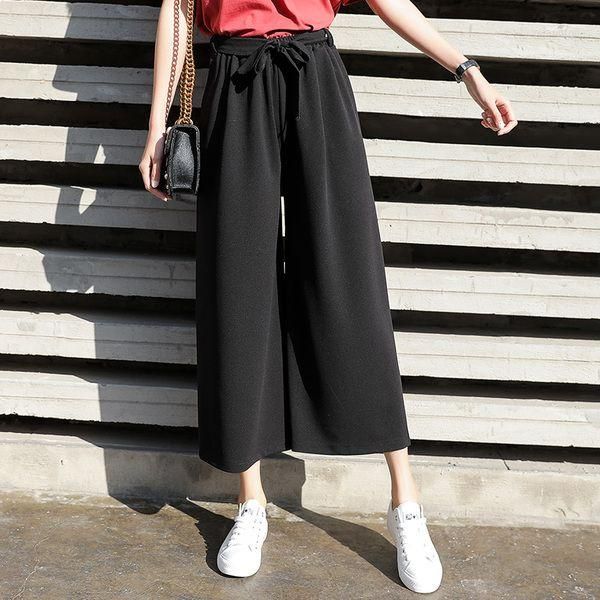 women's pants young style fashion casual lacing solid color loose-fitting elastic waist spring summer thin wide leg women's clothi, Black;white
women's pants young style fashion casual lacing solid color loose-fitting elastic waist spring summer thin wide leg women's clothi, Black;white