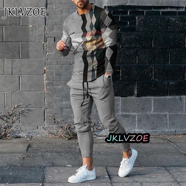 men's tracksuits fashion men's long sleeve t-shirt set sports pants 3d printed casual male clothes oversized tracksuits 2 piece su, Gray
men's tracksuits fashion men's long sleeve t-shirt set sports pants 3d printed casual male clothes oversized tracksuits 2 piece su, Gray