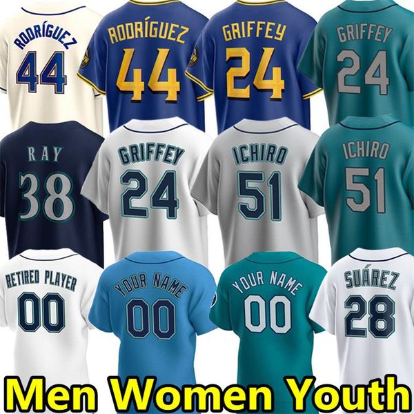 44 julio rodriguez baseball jerseys 24 ken griffey jr. ichiro suzuki ty france jarred kelenic robbie ray eugenio suarez teoscar hernandez cr, Blue;black
44 julio rodriguez baseball jerseys 24 ken griffey jr. ichiro suzuki ty france jarred kelenic robbie ray eugenio suarez teoscar hernandez cr, Blue;black