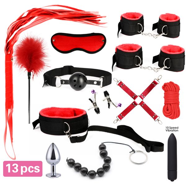 fabric 13pcs/set g spot vibrators game props sm bondage restraint women toy noylon handcuffs clit stimulator extender with dildos, Black;white
fabric 13pcs/set g spot vibrators game props sm bondage restraint women toy noylon handcuffs clit stimulator extender with dildos, Black;white