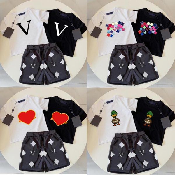 designer kids tracksuit summer sets boys tracksuits casual letter baby girls kid t shirts pants children short sleeve set multi style, White
designer kids tracksuit summer sets boys tracksuits casual letter baby girls kid t shirts pants children short sleeve set multi style, White