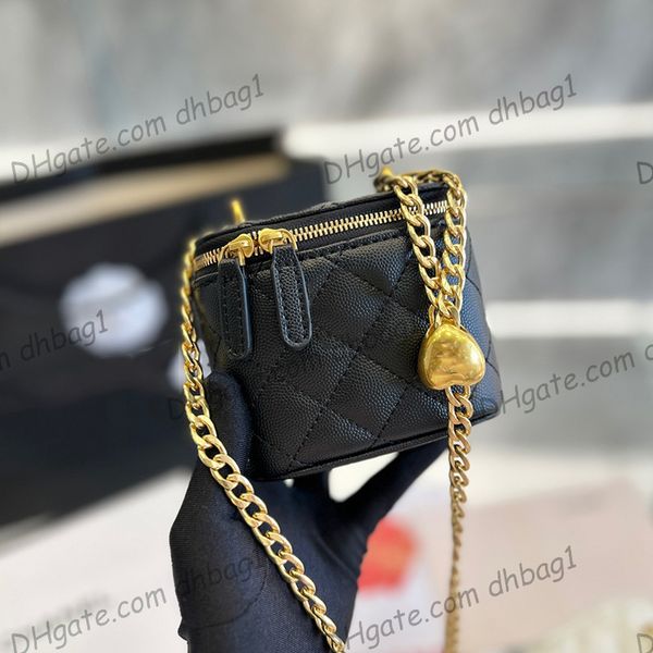 23p designer crush heart pearl love beads vanity box bags caviar leather calfskin cosmetic case gold metal hardware metal crossbody shoulder
23p designer crush heart pearl love beads vanity box bags caviar leather calfskin cosmetic case gold metal hardware metal crossbody shoulder