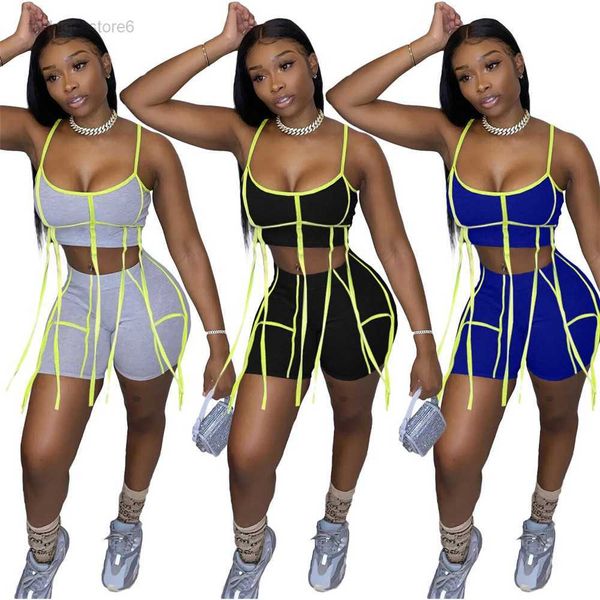 2023 designer two piece sets tracksuits womens outfits summer tassels sweatsuits spaghetti strap tank and shorts casual sportswear bulk whol, Gray
2023 designer two piece sets tracksuits womens outfits summer tassels sweatsuits spaghetti strap tank and shorts casual sportswear bulk whol, Gray