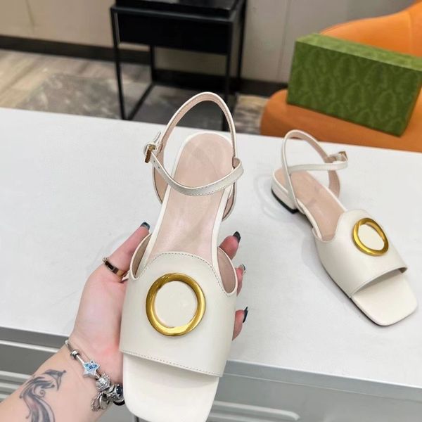 2023 soft leather sandals blondie slippers flat heel high leather metal round buckle luxurys g designers women fashion beach shoes sandals, Black
2023 soft leather sandals blondie slippers flat heel high leather metal round buckle luxurys g designers women fashion beach shoes sandals, Black