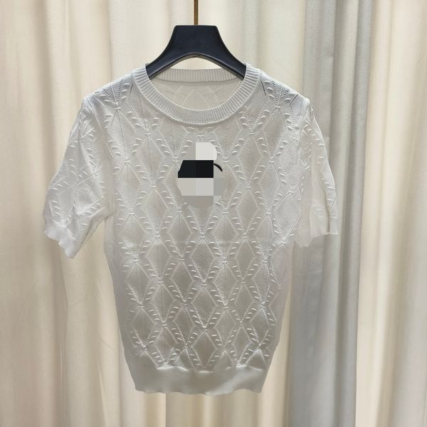 427 l 2023 summer sweaters women's pullover black white pink beads sweater crew neck short sleeve brand same style women's qian3, White;black
427 l 2023 summer sweaters women's pullover black white pink beads sweater crew neck short sleeve brand same style women's qian3, White;black