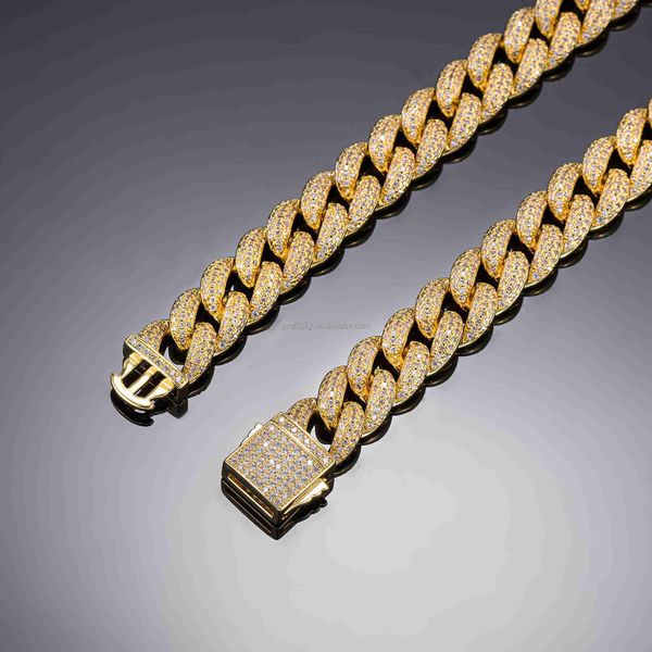 wholesale 10mm fashion hip hop necklace baguette miami iced out moissanite diamond gold cuban link chain for men, Silver
wholesale 10mm fashion hip hop necklace baguette miami iced out moissanite diamond gold cuban link chain for men, Silver