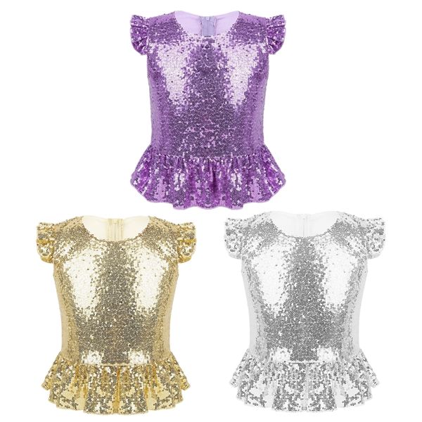 vest kids girls shiny sequins mermaid crop short flutter sleeve peplum ruffle hem sparkly tank summer vest for carnival party 230508, Blue
vest kids girls shiny sequins mermaid crop short flutter sleeve peplum ruffle hem sparkly tank summer vest for carnival party 230508, Blue