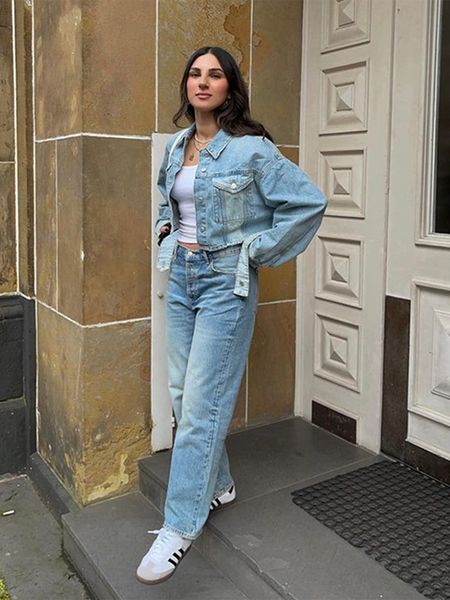 women's jackets jacket denim women's belts fashion lapel single breasted blue bomber jackets female spring street loose short coat, Black;brown
women's jackets jacket denim women's belts fashion lapel single breasted blue bomber jackets female spring street loose short coat, Black;brown