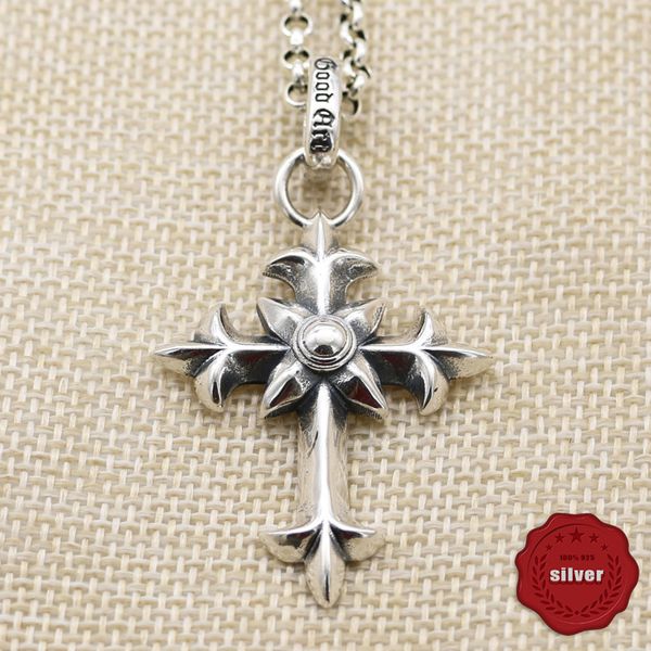 10050 fashionable s925 sterling silver retro cross flower pendant net red couple creative letter personalized classic punk hip hop style
10050 fashionable s925 sterling silver retro cross flower pendant net red couple creative letter personalized classic punk hip hop style
