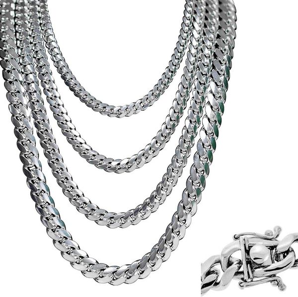 solid 925 sterling silver miami cuban link chain or bracelet - real men's cuban 5-14mm 7-30" - handmade in usa - guaranteed authen
solid 925 sterling silver miami cuban link chain or bracelet - real men's cuban 5-14mm 7-30" - handmade in usa - guaranteed authen