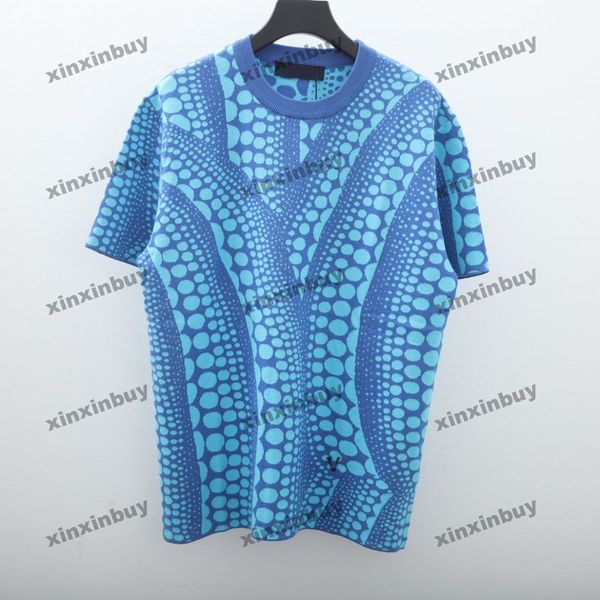 xinxinbuy men designer tee t shirt 23ss knitted infinity dots jacquard short sleeve cotton women apricot blue s-2xl, Black;brown
xinxinbuy men designer tee t shirt 23ss knitted infinity dots jacquard short sleeve cotton women apricot blue s-2xl, Black;brown