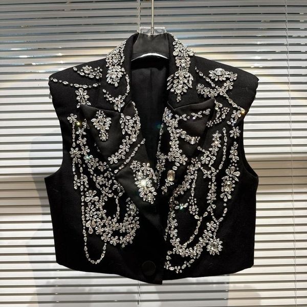 women s vests borvemays 2023 spring fashion trend coat lapel single button patchwork diamonds beading vest women wz752 230508, Black;white
women s vests borvemays 2023 spring fashion trend coat lapel single button patchwork diamonds beading vest women wz752 230508, Black;white