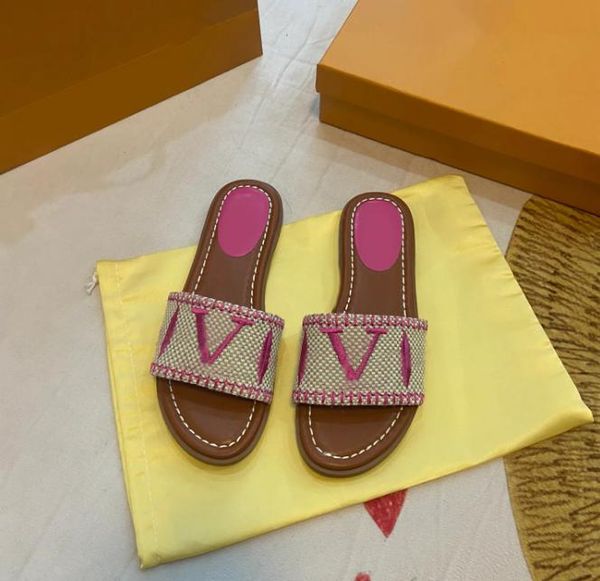 luxury designer slippers women's summer 2023 straw woven lock wearing light flats leisure beach holiday lazy sandals embroidery canvas, Black
luxury designer slippers women's summer 2023 straw woven lock wearing light flats leisure beach holiday lazy sandals embroidery canvas, Black