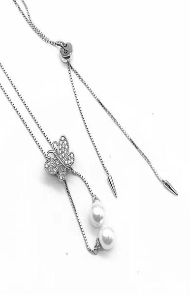 925 silver gemstudded butterfly buckle double pearl necklace finding sterling silver pearl pendant necklace fitting accessory6730478, Slivery;crystal
925 silver gemstudded butterfly buckle double pearl necklace finding sterling silver pearl pendant necklace fitting accessory6730478, Slivery;crystal
