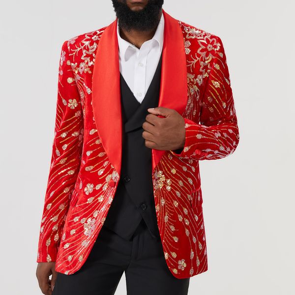 men s suits blazers red sequin shawl collar suit jacket bling glitter nightclub prom dj blazer stage clothes for singers coat vest 230508, White;black
men s suits blazers red sequin shawl collar suit jacket bling glitter nightclub prom dj blazer stage clothes for singers coat vest 230508, White;black