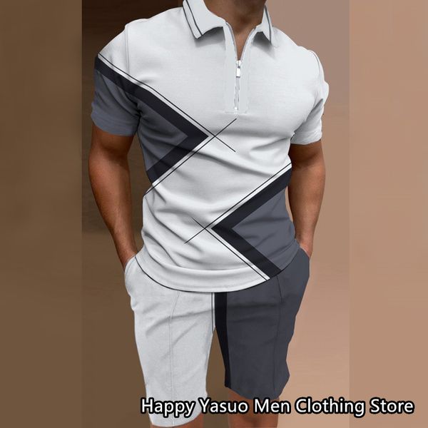 men's tracksuits casual polo-shirt and shorts sportswear fitness sports 2 piece sets clothes bottoms male men's tracksuit suit 3d, Gray
men's tracksuits casual polo-shirt and shorts sportswear fitness sports 2 piece sets clothes bottoms male men's tracksuit suit 3d, Gray