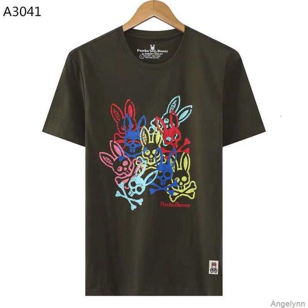 psycho bunny men's short sleeve t shirts 23 spring/summer leisure fashion brand cartoon skeleton rabbit t-shirt printed pure cotton tee, White;black
psycho bunny men's short sleeve t shirts 23 spring/summer leisure fashion brand cartoon skeleton rabbit t-shirt printed pure cotton tee, White;black