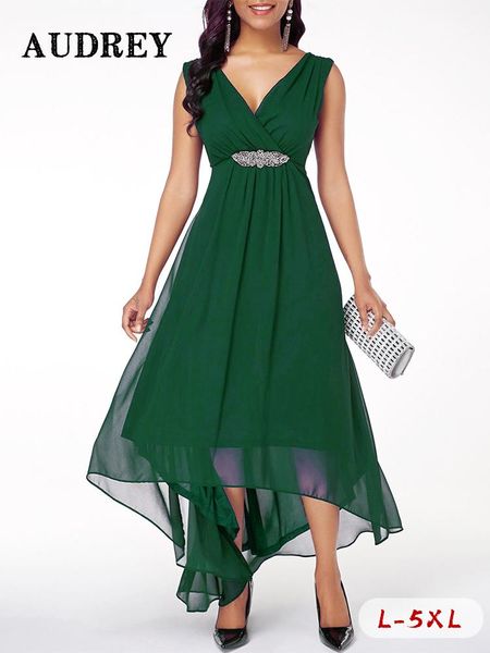 t-shirt elegantes chiffon plus size dress women vneck luxury backless high waist evening party dress vestidos de fiesta summer 5xl, Black
t-shirt elegantes chiffon plus size dress women vneck luxury backless high waist evening party dress vestidos de fiesta summer 5xl, Black