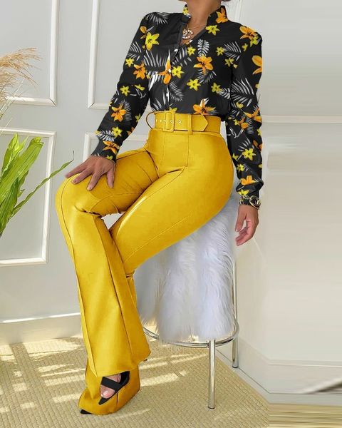 women's tracksuit chic fitness two piece set spring autumn long sleeve leaf print buttoned shirt high waist pants 230506, Gray
women's tracksuit chic fitness two piece set spring autumn long sleeve leaf print buttoned shirt high waist pants 230506, Gray
