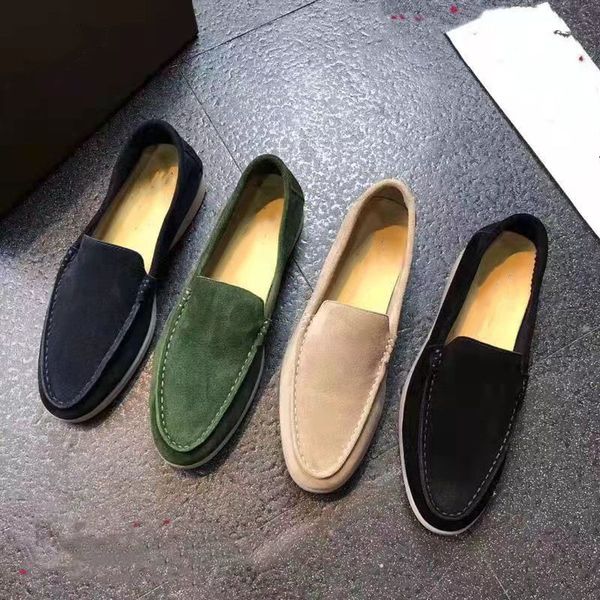 fashion designer embellished couples shoes loro-x-piana charms embellished walk suede loafers genuine leather casual slip on flats for men s, Black
fashion designer embellished couples shoes loro-x-piana charms embellished walk suede loafers genuine leather casual slip on flats for men s, Black
