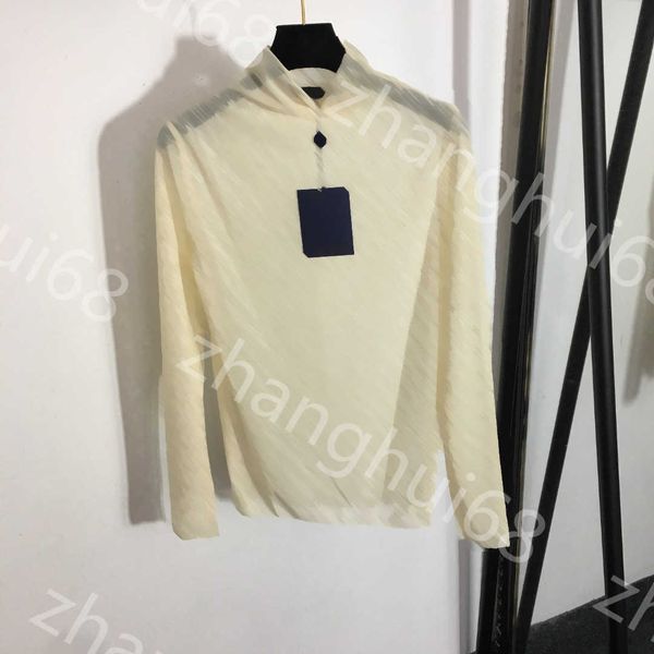 23ss womens t-shirt womens designer clothing full logo embroidered letter high neck long sleeve t-shirt mesh gauze perspective bottoming shi, White
23ss womens t-shirt womens designer clothing full logo embroidered letter high neck long sleeve t-shirt mesh gauze perspective bottoming shi, White
