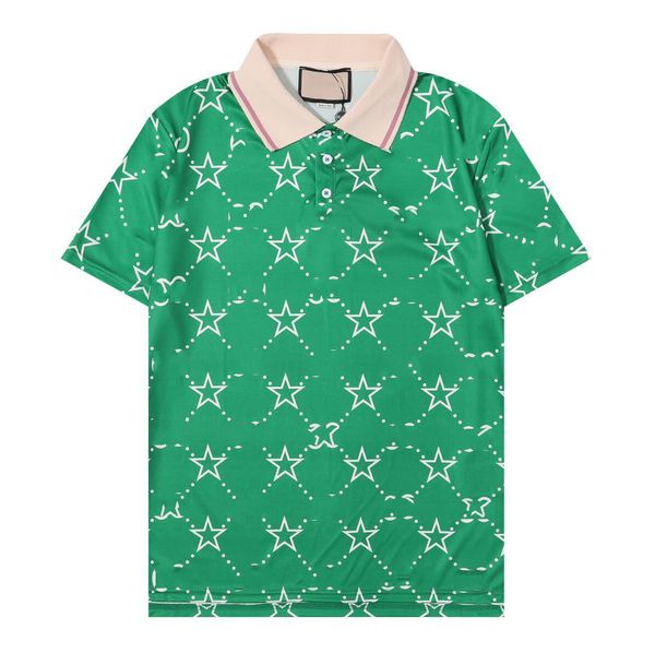 green summer mens polo fashion loose men's button turn-down collar letter star printed causal short sleeve tshirts, White;black
green summer mens polo fashion loose men's button turn-down collar letter star printed causal short sleeve tshirts, White;black