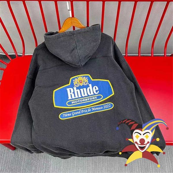 2022fw rhude hoodie men women 1 version washed black apricot pullover sweatshirts 
2022fw rhude hoodie men women 1 version washed black apricot pullover sweatshirts