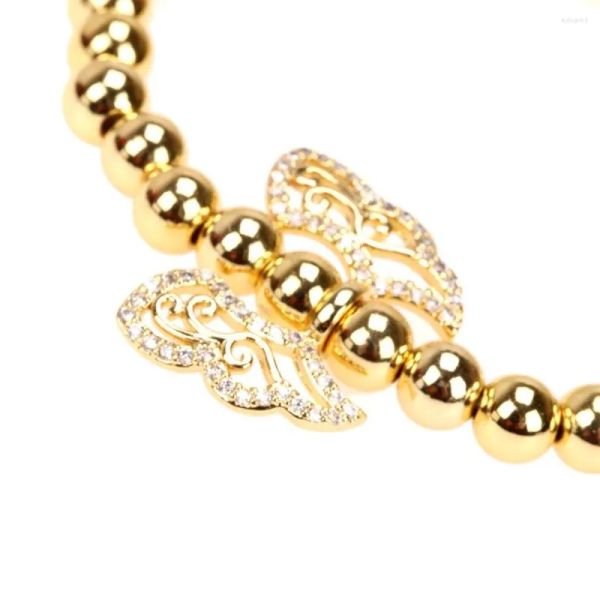 strand fashion copper gold plated metal bead bracelet cute butterfly pendant for women luxury zircon trend jewelry, Black
strand fashion copper gold plated metal bead bracelet cute butterfly pendant for women luxury zircon trend jewelry, Black