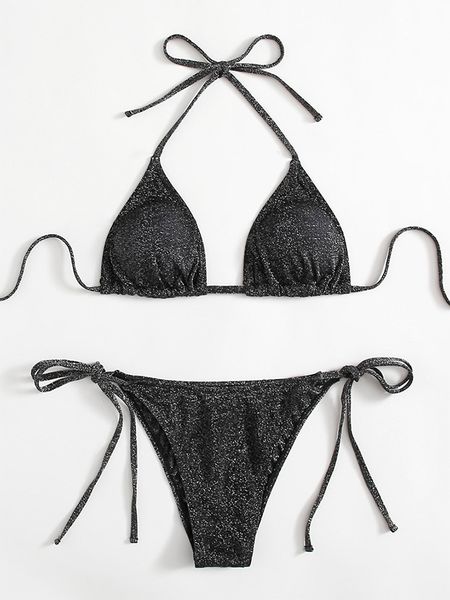 lace-up bright silk split bikini women's 2023ss swimsuit set beach bathing two-piece bikini style swimsuit women's classic swimsui, White;black
lace-up bright silk split bikini women's 2023ss swimsuit set beach bathing two-piece bikini style swimsuit women's classic swimsui, White;black