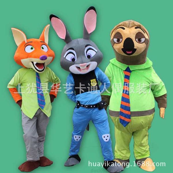 comic walk show cos crazy animal city cartoon doll judy rabbit fox nick sloth doll costume mascot, Red;yellow
comic walk show cos crazy animal city cartoon doll judy rabbit fox nick sloth doll costume mascot, Red;yellow