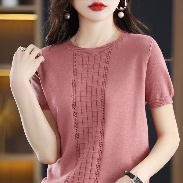 women's t-shirt women's t-shirt summer 100% cotton pullover short sleeve casual solid color knit crew neck ladies tees blouse 230, White
women's t-shirt women's t-shirt summer 100% cotton pullover short sleeve casual solid color knit crew neck ladies tees blouse 230, White