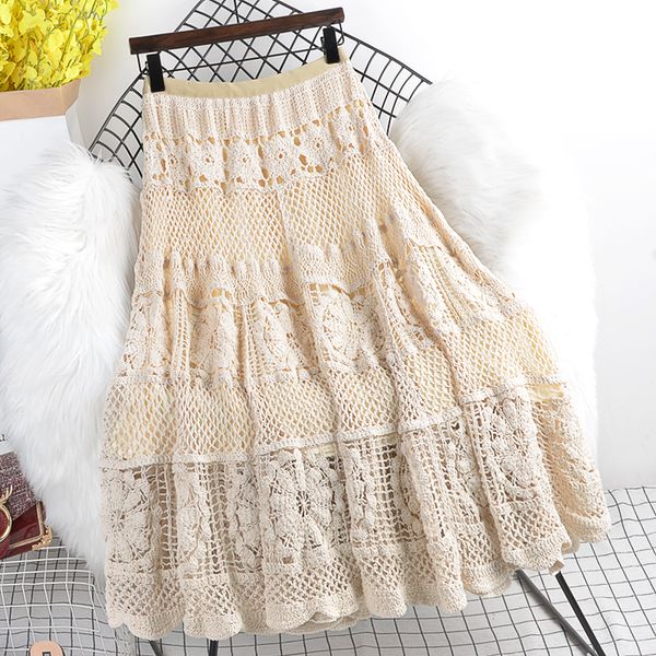 skirts spring autumn elastic waist slim mid-length solid color wild crochet hollow skirt female 230508, Black
skirts spring autumn elastic waist slim mid-length solid color wild crochet hollow skirt female 230508, Black