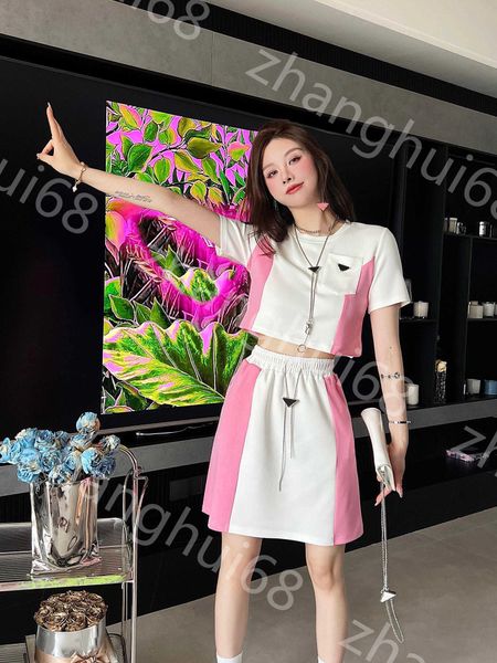 23ss women designer clothes skirt set brand round neck pure cotton spring summer new color patchwork metal logo short sleeve short half skir, White
23ss women designer clothes skirt set brand round neck pure cotton spring summer new color patchwork metal logo short sleeve short half skir, White