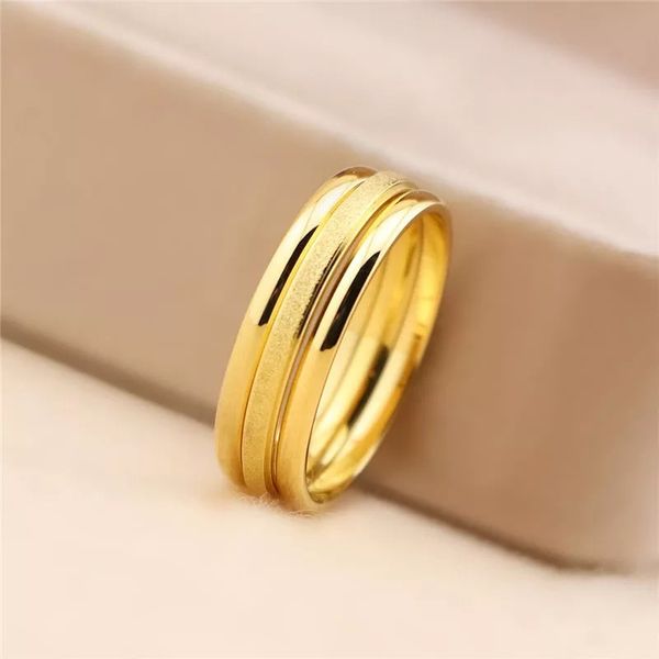 ins style stainless steel band ring classic gold plated rings for women 3pcs/set, Silver
ins style stainless steel band ring classic gold plated rings for women 3pcs/set, Silver