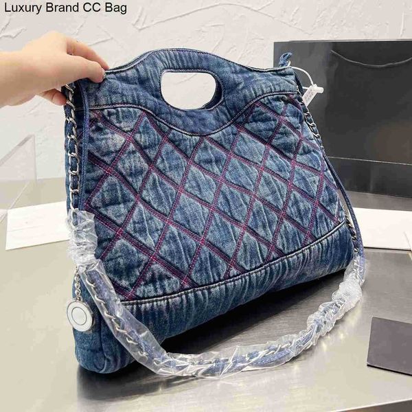 denim blue womens cc shopping bag shoulder and black bags embroidered distressed designer bag quilted plaid silver metal chain large capacit
denim blue womens cc shopping bag shoulder and black bags embroidered distressed designer bag quilted plaid silver metal chain large capacit