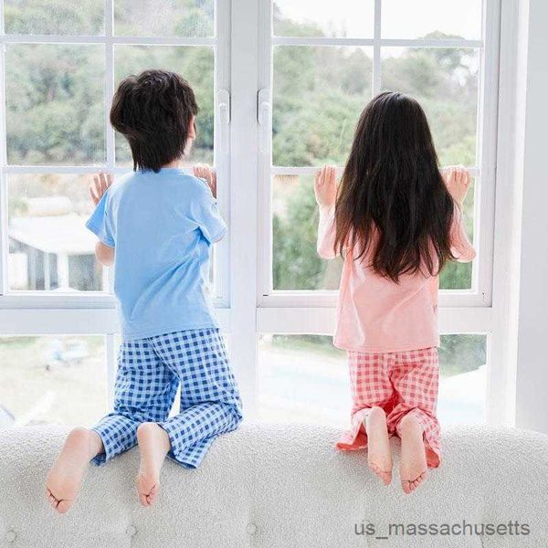 pajamas kids pajamas set for girls cotton toddler boy sleepwear suit children's clothing plaid short sleeve t-shirtandpants outfits, Blue;red
pajamas kids pajamas set for girls cotton toddler boy sleepwear suit children's clothing plaid short sleeve t-shirtandpants outfits, Blue;red