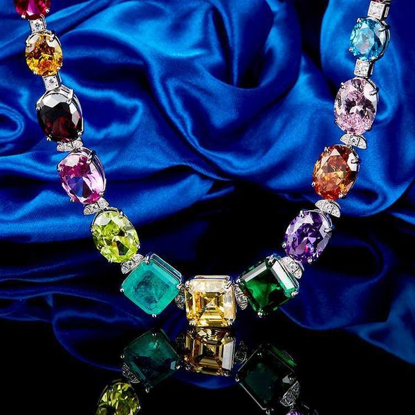 colorful cubic zirconia rainbow tennis necklace sterling silver full cz diamond choker necklace
colorful cubic zirconia rainbow tennis necklace sterling silver full cz diamond choker necklace