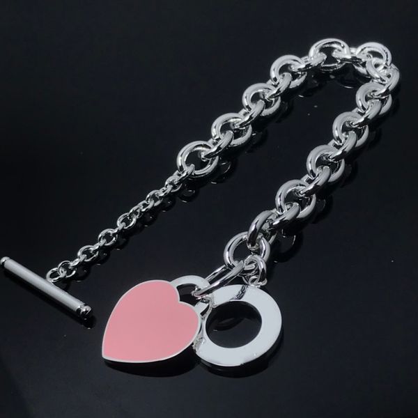designer love charm bracelet silver cuban chain bracelet blue red pink t bracelet women's silver cuban chain fashion gifts, Black
designer love charm bracelet silver cuban chain bracelet blue red pink t bracelet women's silver cuban chain fashion gifts, Black