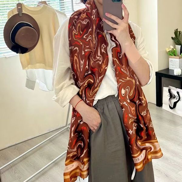 designer design gift scarf 100 % silk scarf women's headscarf long shawl wraps in winter neck scarf ladies, luxury size 180x90cm 02, Blue;gray
designer design gift scarf 100 % silk scarf women's headscarf long shawl wraps in winter neck scarf ladies, luxury size 180x90cm 02, Blue;gray