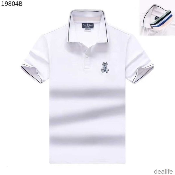 2023 psycho bunny summer new men's t shirt skull rabbit polo short sleeve cartoon embroidery collar solid fashion brand simple tr9p, White;black
2023 psycho bunny summer new men's t shirt skull rabbit polo short sleeve cartoon embroidery collar solid fashion brand simple tr9p, White;black