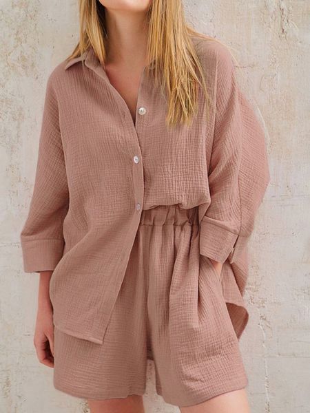 women's tracksuits long sleeve shirts and loose high waist mini shorts sets summer loung wear women's pajamas suits casual outerwe, Gray
women's tracksuits long sleeve shirts and loose high waist mini shorts sets summer loung wear women's pajamas suits casual outerwe, Gray