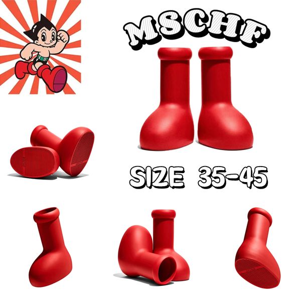 2023 mschf designer boots men women rainboots astro boy big red boot round toe smooth rubber fantasy magic boots cartoon into real life plat, Black
2023 mschf designer boots men women rainboots astro boy big red boot round toe smooth rubber fantasy magic boots cartoon into real life plat, Black