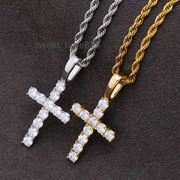 new s925 sterling silver pendant with micro moissanite solid cross pendant vintage jesus bling hip hop jewelry iced out necklace
new s925 sterling silver pendant with micro moissanite solid cross pendant vintage jesus bling hip hop jewelry iced out necklace