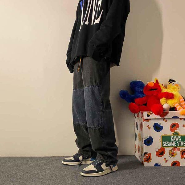 pants vintage wide leg jeans pants men stitch streetwear fashion skateboard pants harajuku sweatpants techwear clothes denim trousers, Black
pants vintage wide leg jeans pants men stitch streetwear fashion skateboard pants harajuku sweatpants techwear clothes denim trousers, Black