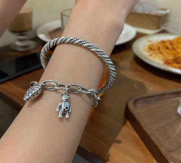 meyrroyu sterling silver unique design little bear chain weave width bangles bracelet fashion vintage party jewelry girl6908660, Black
meyrroyu sterling silver unique design little bear chain weave width bangles bracelet fashion vintage party jewelry girl6908660, Black
